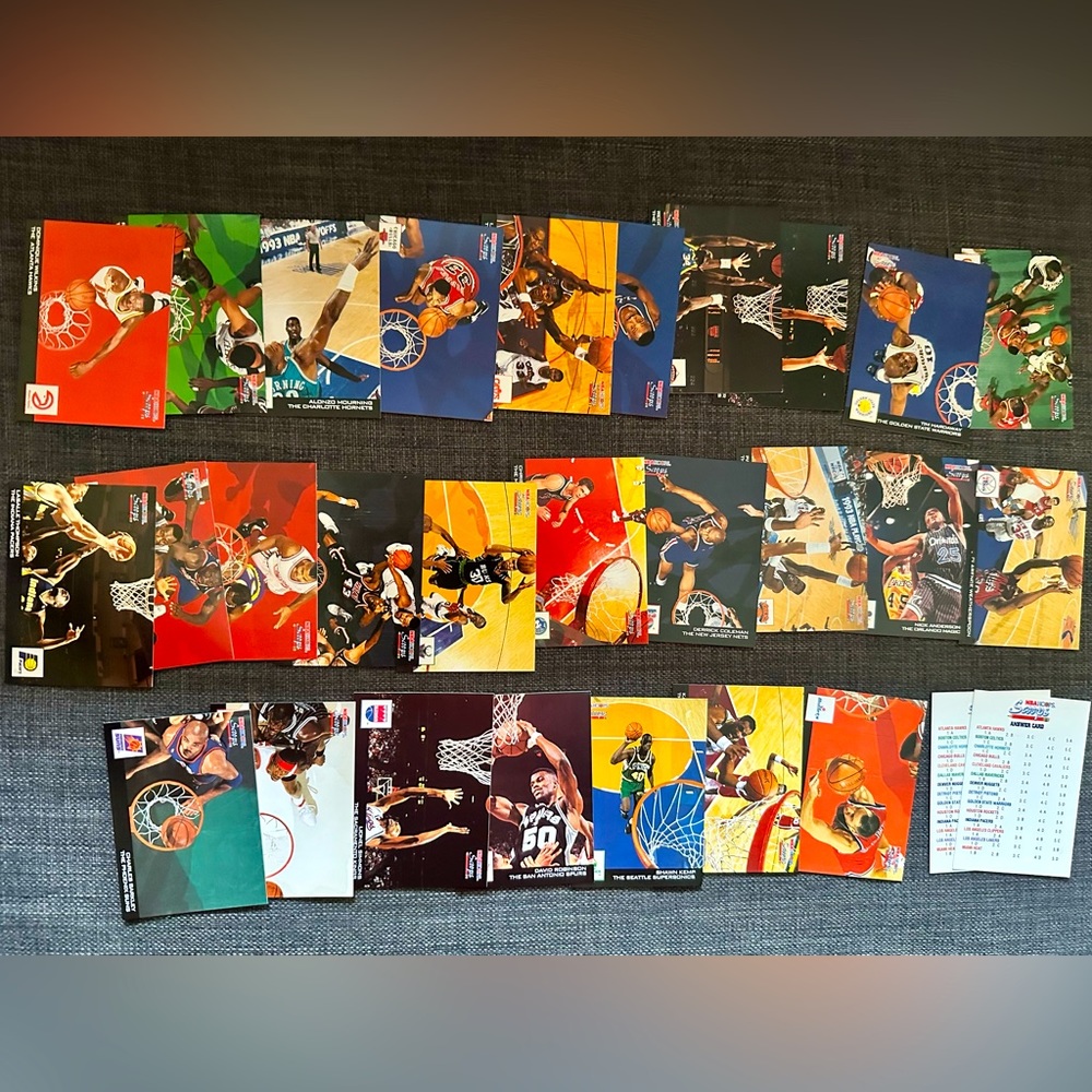 1994 Skybox NBA Hoops Scoops Complete Set HS1-HS28 Basketball Set 28 Cards